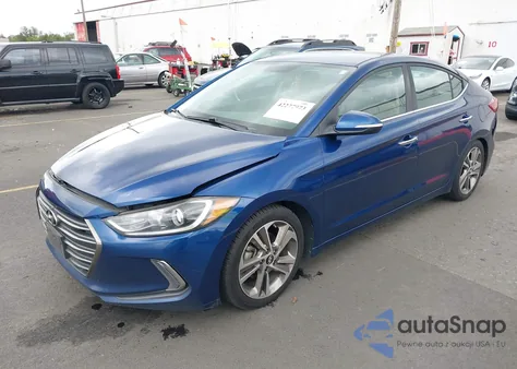 2017 Hyundai Elantra Limited z USA, uszkodzony, nr VIN 5NPD84LF6HH041555